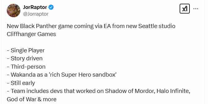 EA黑豹游戏独家爆料：重现非洲武术与多样化角色选择