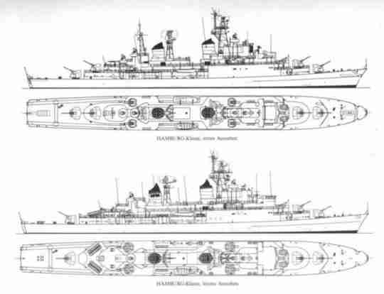 《战舰世界》从“鼻孔”掏出鱼雷的神船，德国战后的驱逐舰怎么有股谐味？