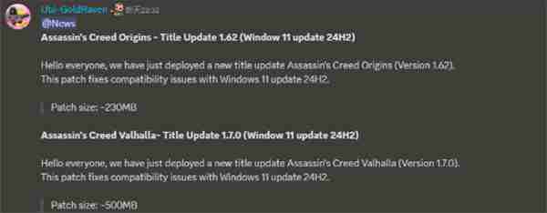《刺客信条：起源/英灵殿》现已修复Win11兼容性问题