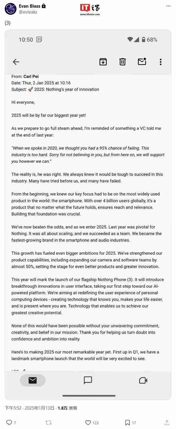 Nothing2025放大招:Phone(3)手机领衔,里程碑式新机登场