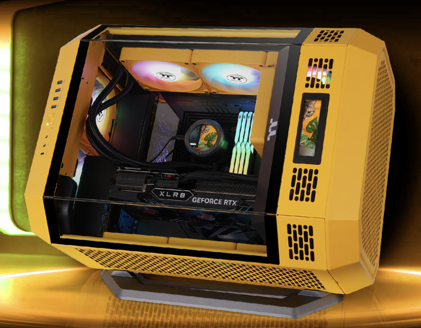 曜越透视 The Tower 600 八角柱中塔 ATX 机箱新增“泡泡粉”“蜂芒黄”配色,1199 元