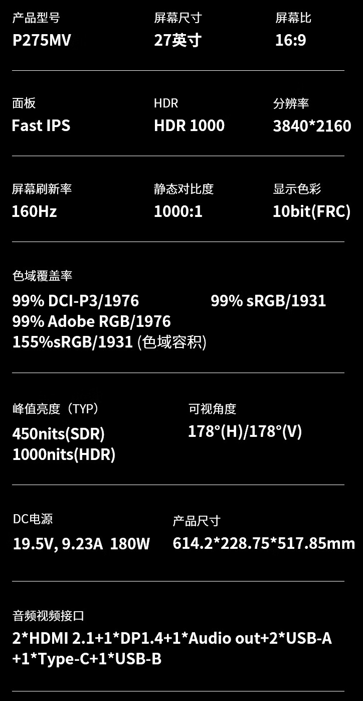 1699 元购 4K 160Hz Mini-LED：泰坦军团 27 英寸显示器国补新低（限今日）