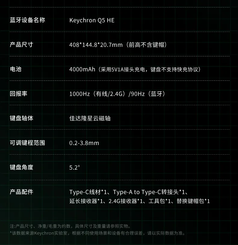 Keychron Q5 HE 三模磁轴键盘开售:佳达隆二代磁轴、0.1mmRT 精度,1358 元