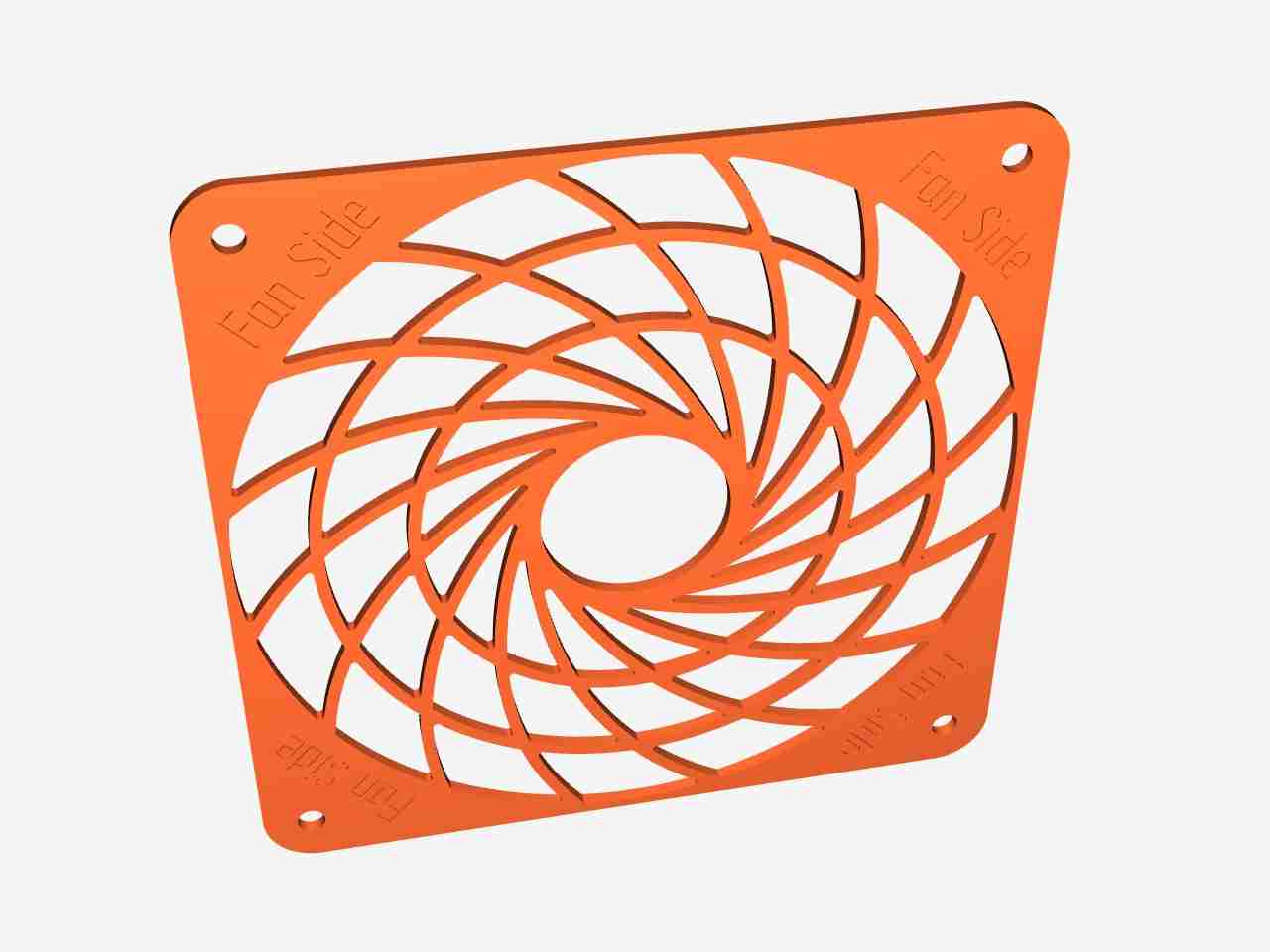 海韵联名电源同款，猫头鹰公开 120mm 风扇网 3D 设计