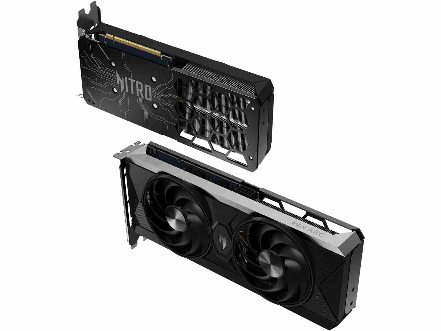 宏碁推出暗影骑士 Nitro 英特尔锐炫 B580/570 OC 显卡，硬朗双风扇外形