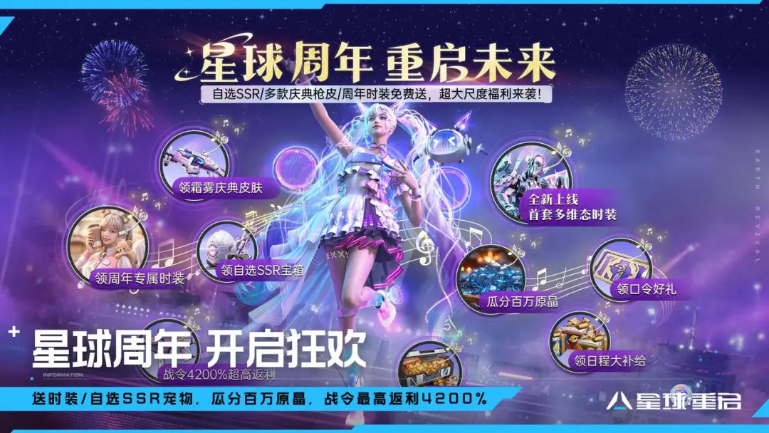 周年减压,福利加码!《星球:重启》开启周年狂欢!