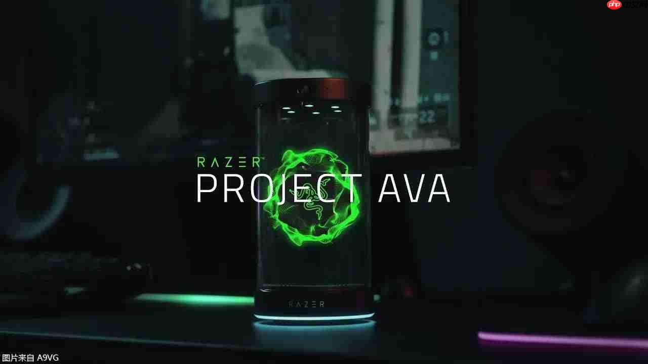 雷蛇 AI 桌面伙伴“PROJECT AVA”新宣传片