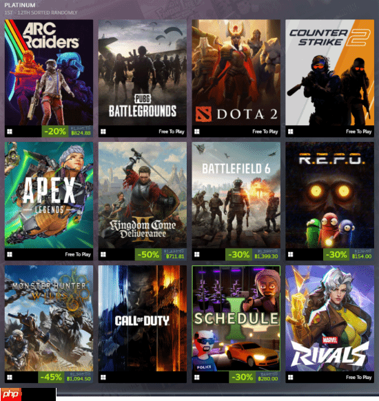 还有高手？《Arc Raiders》跻身steam2525游戏销量排行榜