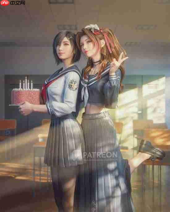 3D大神晒《最终幻想7》尤菲新图！圣诞小麋鹿太可爱了！