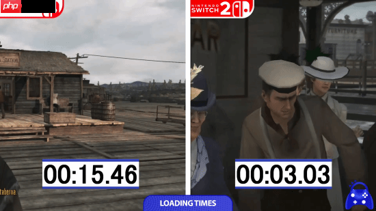 《荒野大镖客：救赎》NS和NS2画面对比：2K/60帧 加载超快