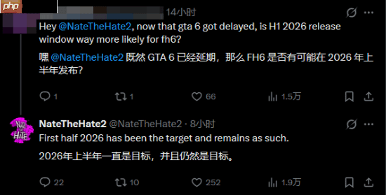 不受《GTA6》影响！爆料人再次确认《极限竞速：地平线6》发售窗口