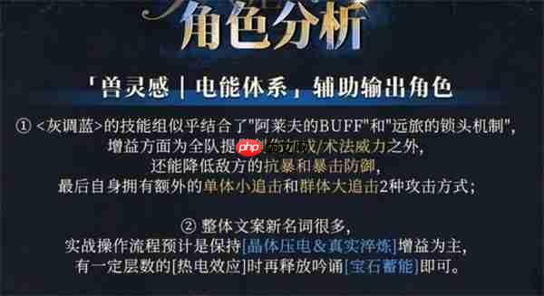 重返未来1999灰调蓝角色介绍