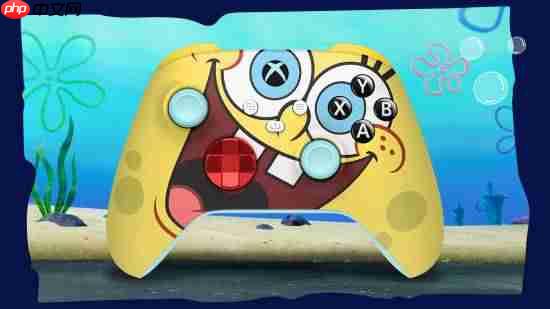 XBOX联动海绵宝宝大电影：限定联名手柄来了！