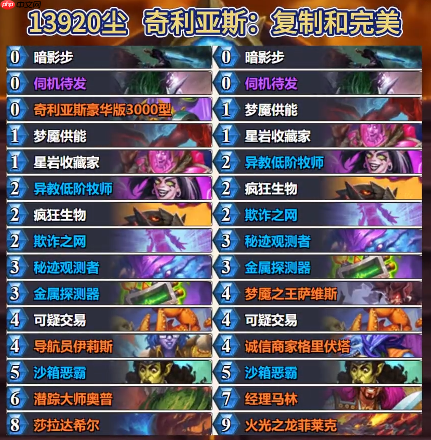 炉石传说标准节奏贼卡组怎么搭配-炉石传说标准节奏贼代码分享8月